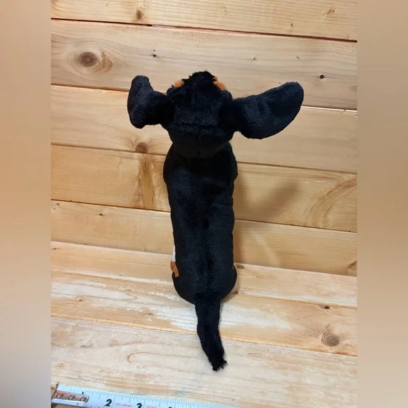 Jellycat FREDDIE SAUSAGE DOG 11" Black Retired Dachshund - Picture 5 of 11